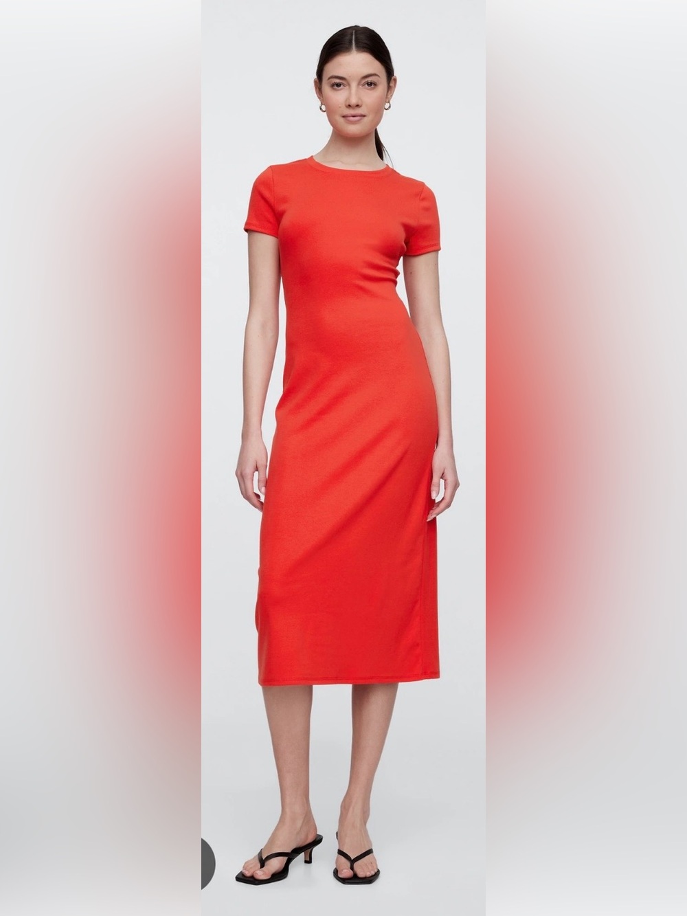 GAP cutout midi t-shirt dress